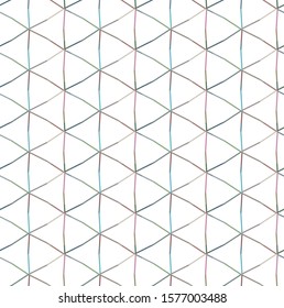 Seamless vector pattern. Background texture in geometric ornamental style.