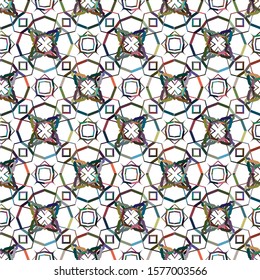 Seamless vector pattern. Background texture in geometric ornamental style.