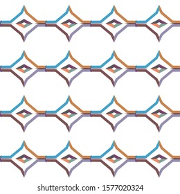 Seamless vector pattern. Background texture in geometric ornamental style.