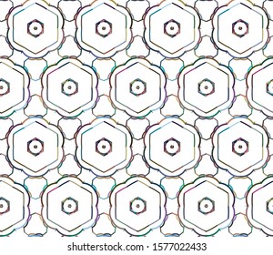 Seamless vector pattern. Background texture in geometric ornamental style.