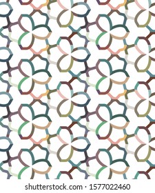 Seamless vector pattern. Background texture in geometric ornamental style.