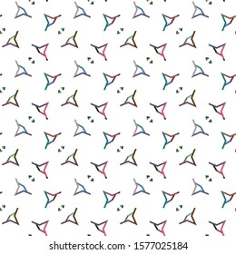 Seamless vector pattern. Background texture in geometric ornamental style.