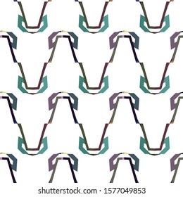 Seamless vector pattern. Background texture in geometric ornamental style.