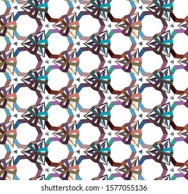 Seamless vector pattern. Background texture in geometric ornamental style.