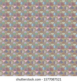 Seamless vector pattern. Background texture in geometric ornamental style.