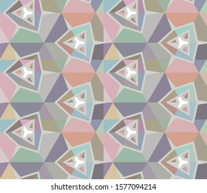Seamless vector pattern. Background texture in geometric ornamental style.