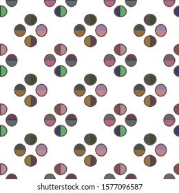 Seamless vector pattern. Background texture in geometric ornamental style.
