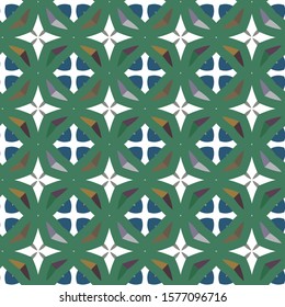 Seamless vector pattern. Background texture in geometric ornamental style.