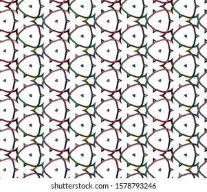 Seamless vector pattern. Background texture in geometric ornamental style.