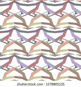 Seamless vector pattern. Background texture in geometric ornamental style.