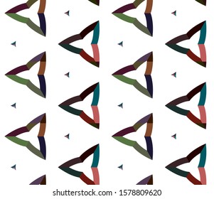Seamless vector pattern. Background texture in geometric ornamental style.