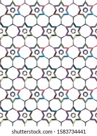 Seamless vector pattern. Background texture in geometric ornamental style.