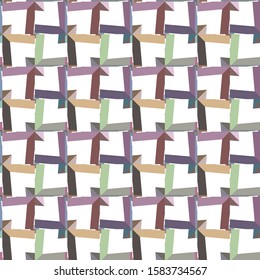 Seamless vector pattern. Background texture in geometric ornamental style.