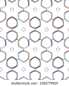 Seamless vector pattern. Background texture in geometric ornamental style.