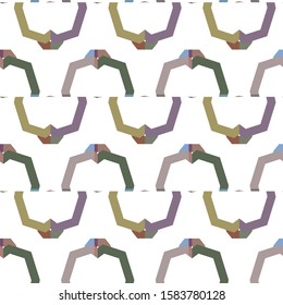 Seamless vector pattern. Background texture in geometric ornamental style.