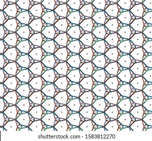 Seamless vector pattern. Background texture in geometric ornamental style.
