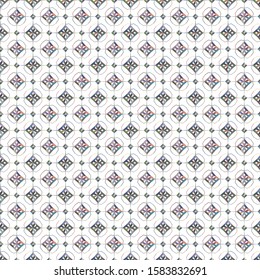 Seamless vector pattern. Background texture in geometric ornamental style.