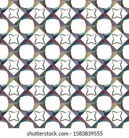 Seamless vector pattern. Background texture in geometric ornamental style.