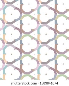 Seamless vector pattern. Background texture in geometric ornamental style.