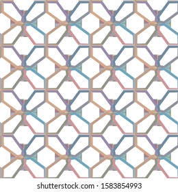 Seamless vector pattern. Background texture in geometric ornamental style.