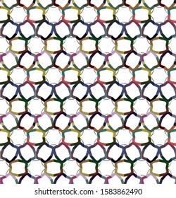 Seamless vector pattern. Background texture in geometric ornamental style.