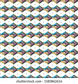 Seamless vector pattern. Background texture in geometric ornamental style.
