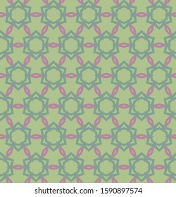 Seamless vector pattern. Background texture in geometric ornamental style.