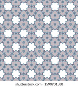 Seamless vector pattern. Background texture in geometric ornamental style.