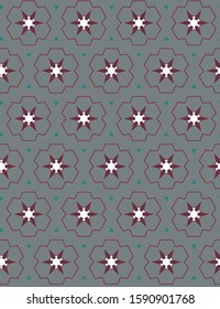 Seamless vector pattern. Background texture in geometric ornamental style.