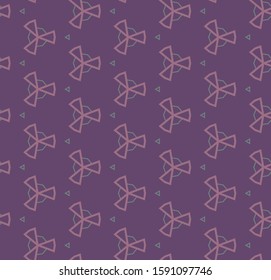 Seamless vector pattern. Background texture in geometric ornamental style.