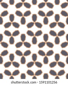 Seamless vector pattern. Background texture in geometric ornamental style.