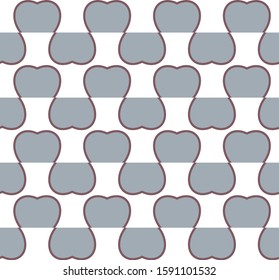 Seamless vector pattern. Background texture in geometric ornamental style.