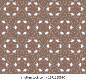 Seamless vector pattern. Background texture in geometric ornamental style.