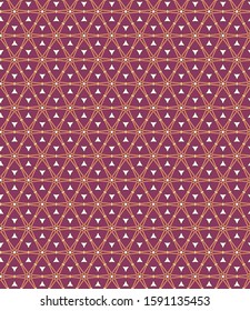 Seamless vector pattern. Background texture in geometric ornamental style.