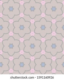 Seamless vector pattern. Background texture in geometric ornamental style.