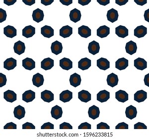 Seamless vector pattern. Background texture in geometric ornamental style.