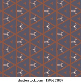 Seamless vector pattern. Background texture in geometric ornamental style.