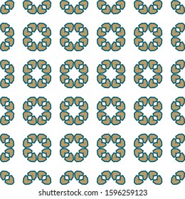 Seamless vector pattern. Background texture in geometric ornamental style.