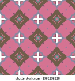 Seamless vector pattern. Background texture in geometric ornamental style.