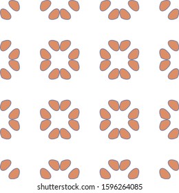 Seamless vector pattern. Background texture in geometric ornamental style.