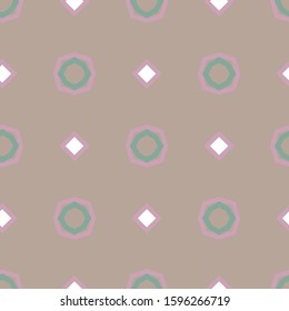 Seamless vector pattern. Background texture in geometric ornamental style.