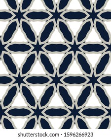 Seamless vector pattern. Background texture in geometric ornamental style.