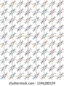 Seamless vector pattern. Background texture in geometric ornamental style.