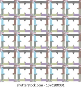 Seamless vector pattern. Background texture in geometric ornamental style.