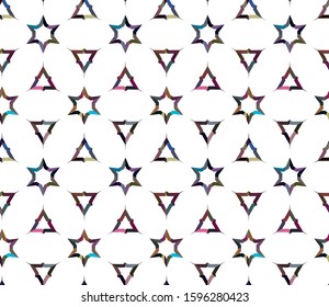 Seamless vector pattern. Background texture in geometric ornamental style.