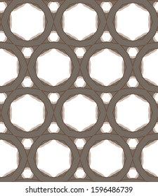 Seamless vector pattern. Background texture in geometric ornamental style.