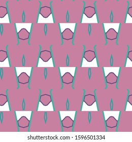 Seamless vector pattern. Background texture in geometric ornamental style.