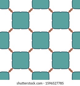 Seamless vector pattern. Background texture in geometric ornamental style.