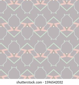 Seamless vector pattern. Background texture in geometric ornamental style.
