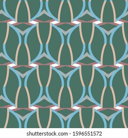 Seamless vector pattern. Background texture in geometric ornamental style.